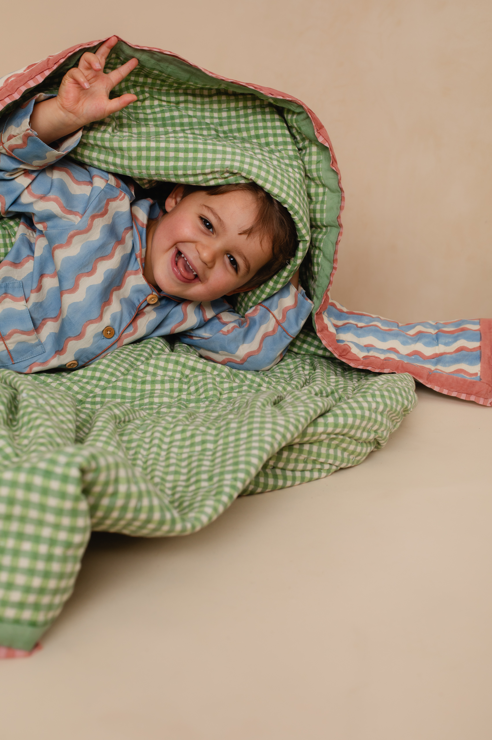 Organic Cotton Quilt | Wiggle | Sky