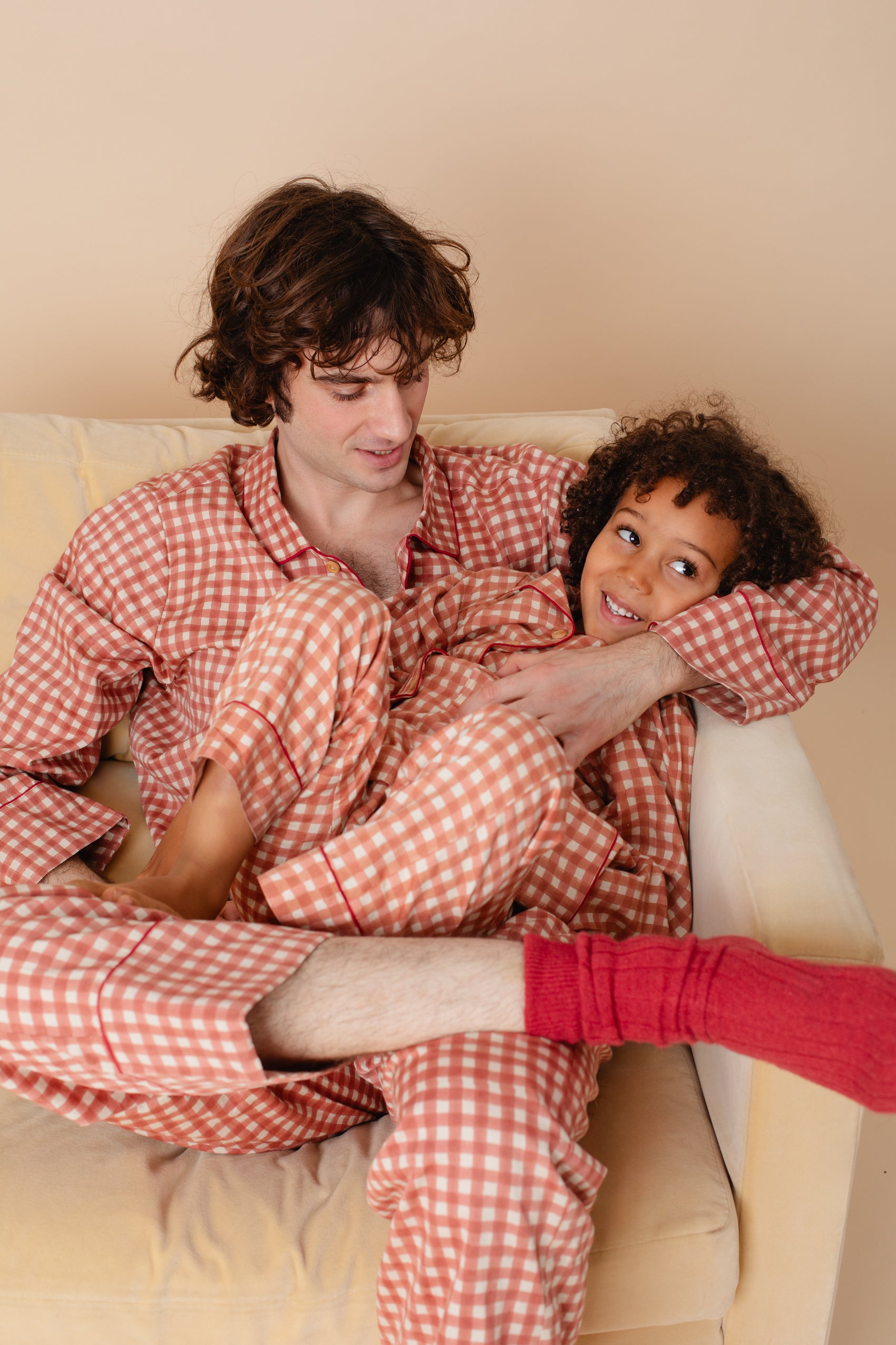 Unisex Kids' Pyjama Set | Gingham | Ginger