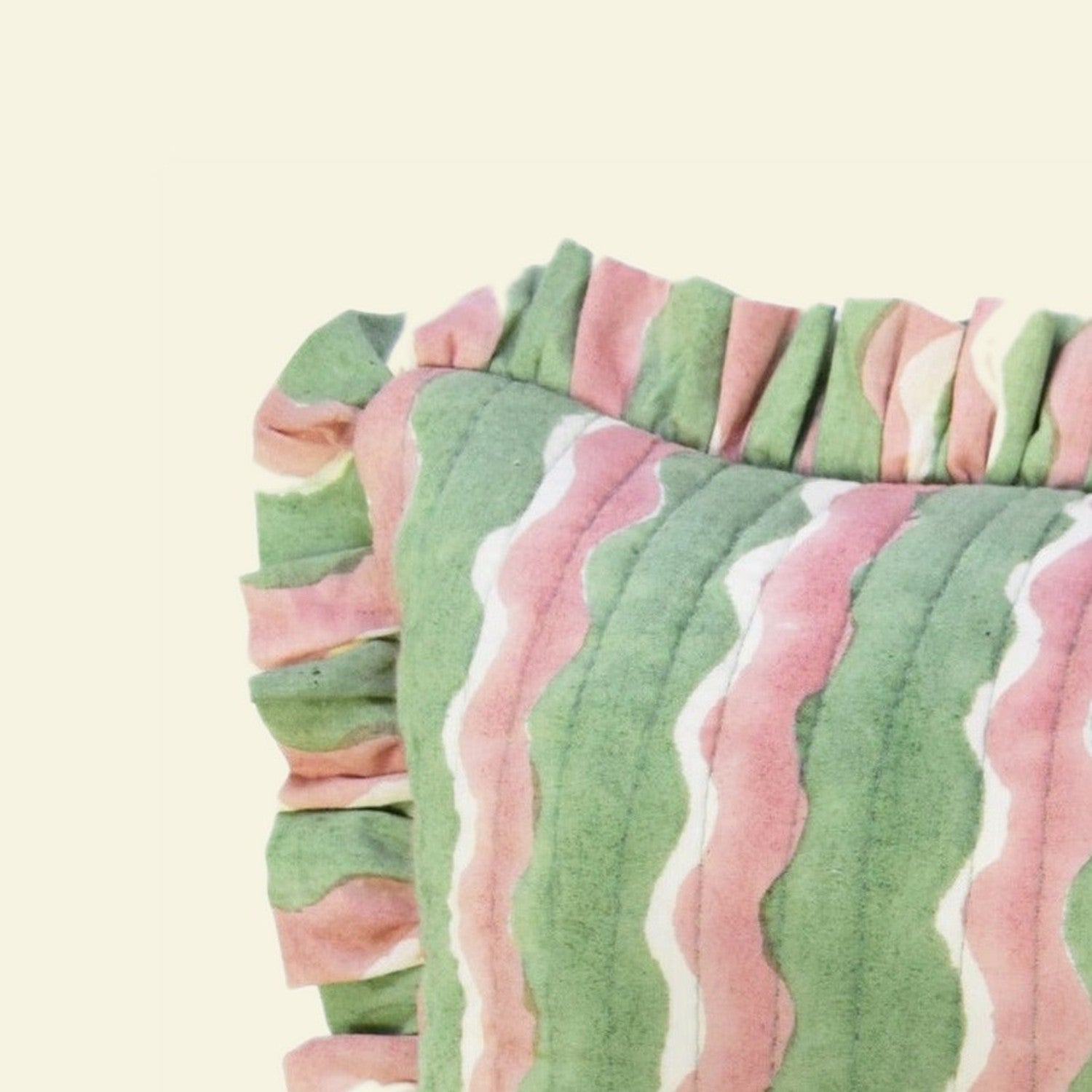 Yonder cushion detail on a cream background