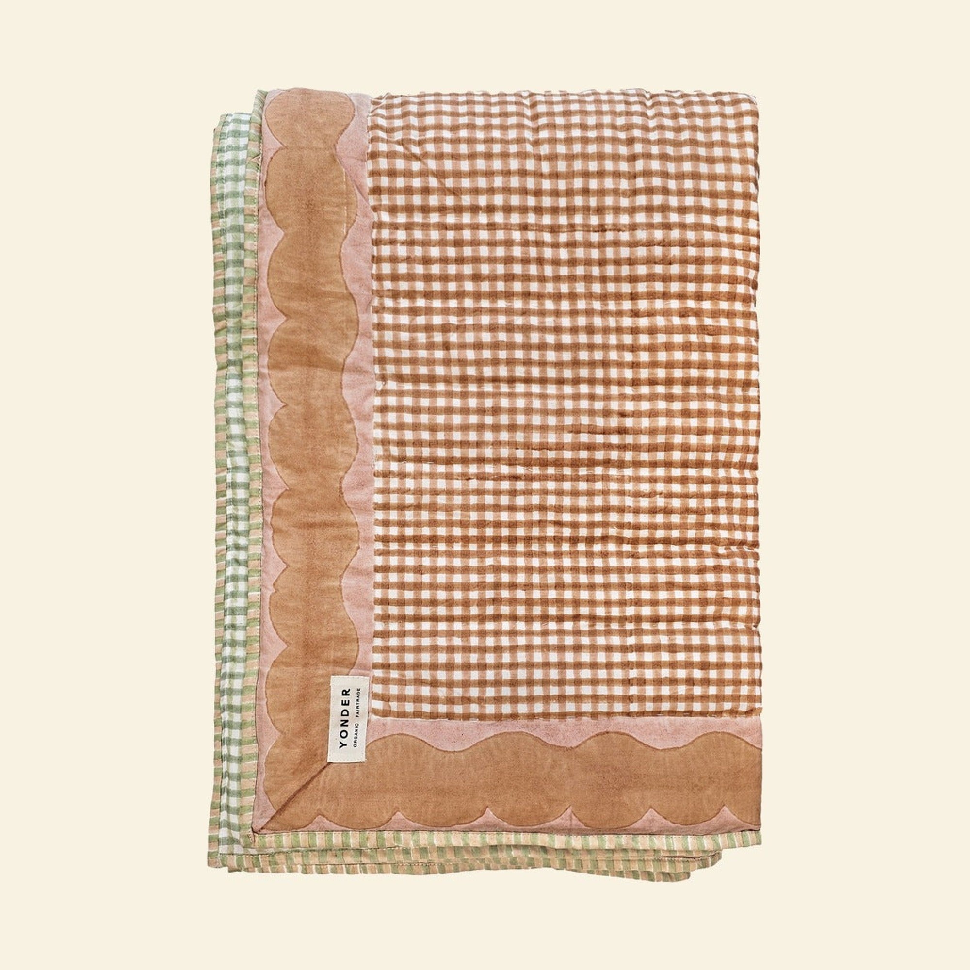 Yonder quilt on a cream background