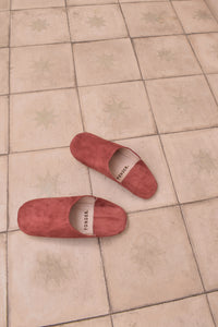 Suede Babouche Slippers